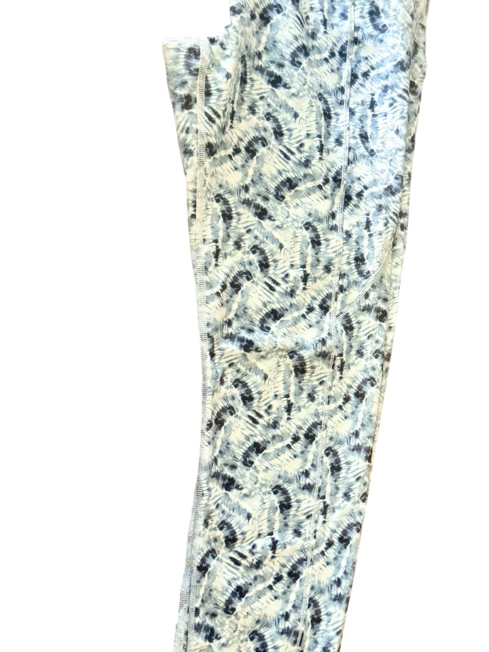 ZYIA Active Light Blue and Navy Abstract Leggings Size 8-10